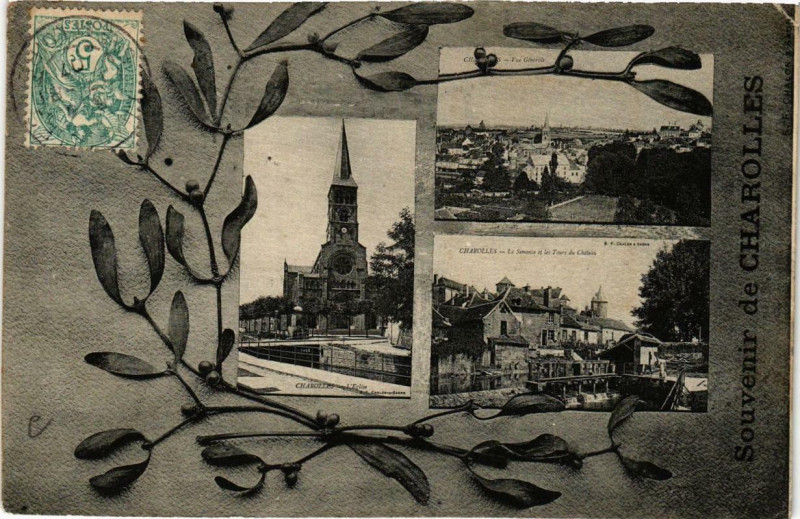 Carte postale ancienne Souvenir de Charolles à Charolles