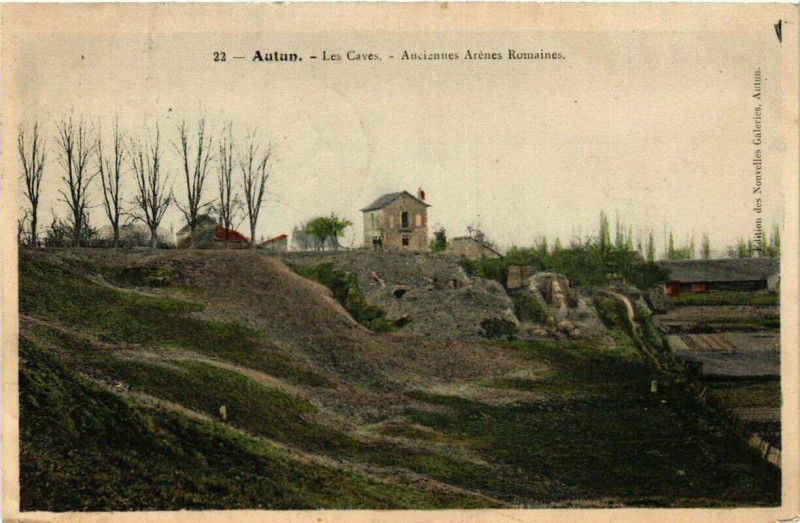 Carte postale ancienne Autun Les Caves à Autun