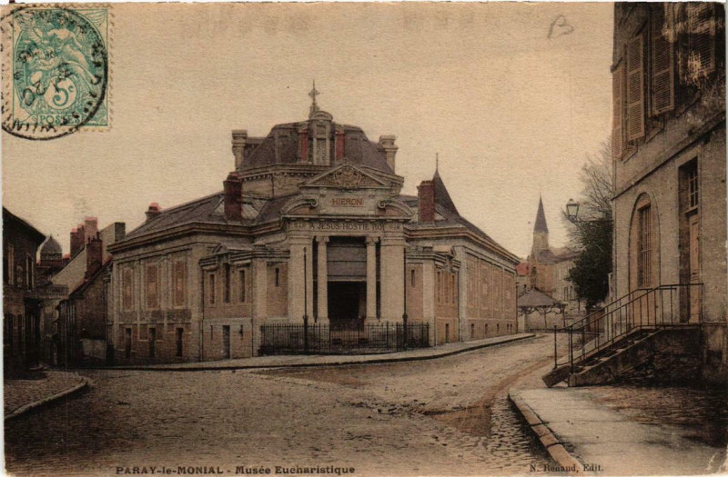 Carte postale ancienne Paray-le-Monial Musée Eucharistique à Paray-le-Monial