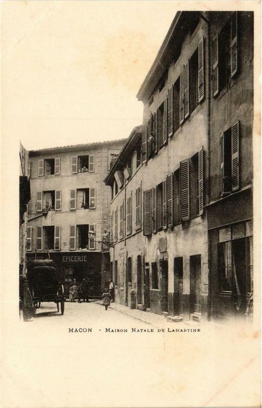 Carte postale ancienne Macon Maison Natale de Lamartine à Mâcon
