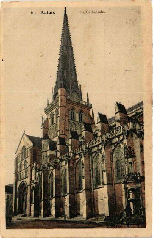 Carte postale ancienne Autun La Cathédrale à Autun