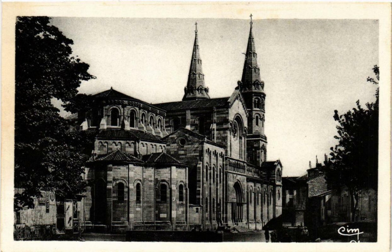 Carte postale ancienne Macon Abside de Eglise Saint-Pierre à Mâcon