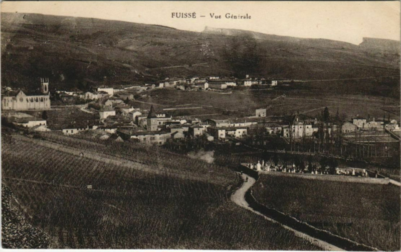 Carte postale ancienne Fuisse Vue Generale à Fuissé