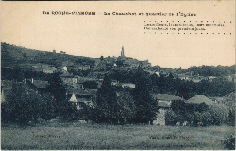Carte postale ancienne La Roche-Vinbuse La Chauehet et quartier