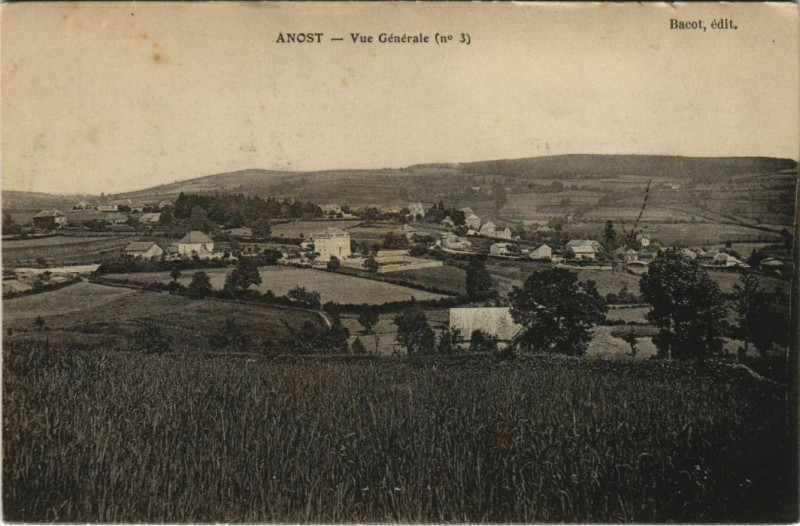 Carte postale ancienne Anost Vue Generale à Anost