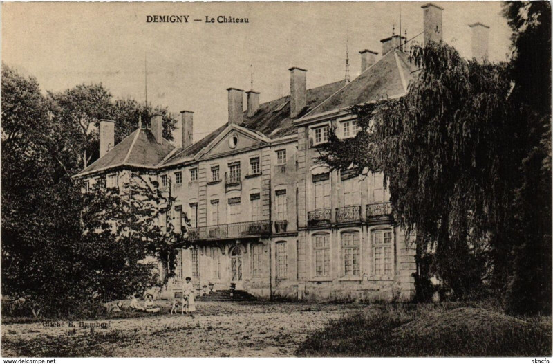 Carte postale ancienne Demigny Le Chateau France à Demigny