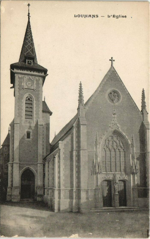 Carte postale ancienne Louhans - L'Eglise à Louhans