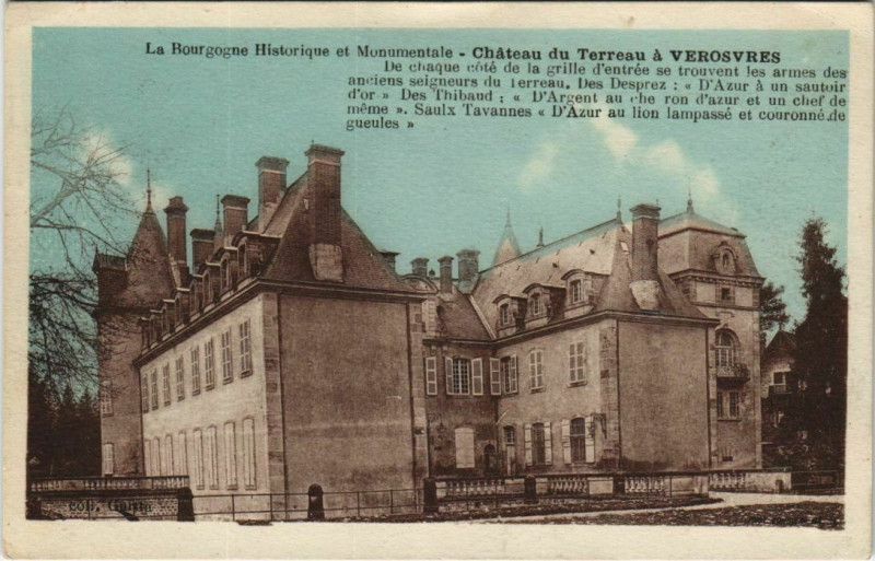 Carte postale ancienne Bourgogne Historique et Monumentale - Chateau du Terreau à Château