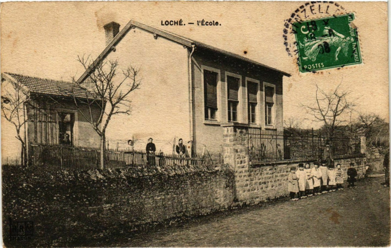 Carte postale ancienne Loche L'Ecole France