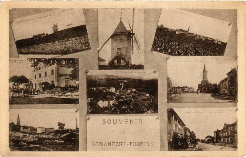 Carte postale ancienne Souvenir de Romaneche-Thorins France à Romanèche-Thorins