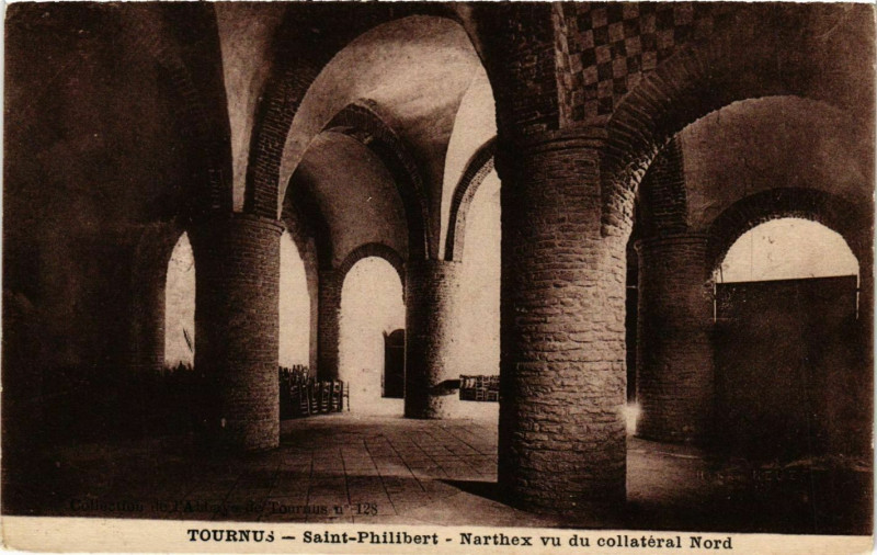 Carte postale ancienne Tournus Saint-Philibert France à Tournus