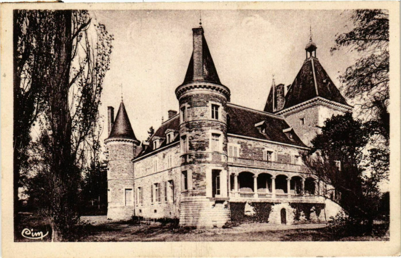 Carte postale ancienne Chateau de Chassignoles a Bonnay France à Château