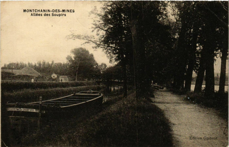 Carte postale ancienne Montchanin les Mines Allees des Soupirs France à Montchanin