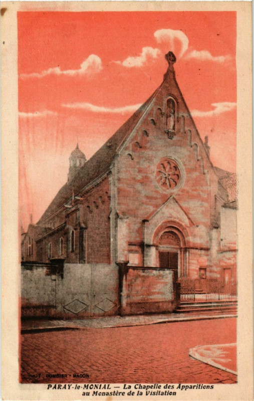 Carte postale ancienne Paray le Monial La Chapelle des Apparitions France à Paray-le-Monial
