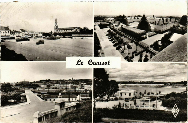 Carte postale ancienne Le Creusot Souvenir France au Creusot