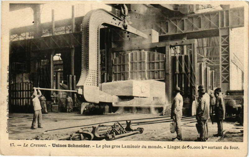Carte postale ancienne Le Creusot Usines Schneider France au Creusot