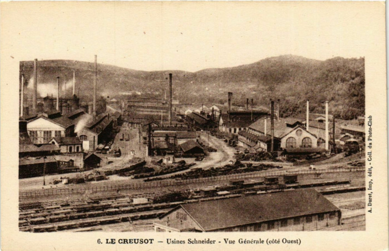 Carte postale ancienne Le Creusot Vue Generale France au Creusot