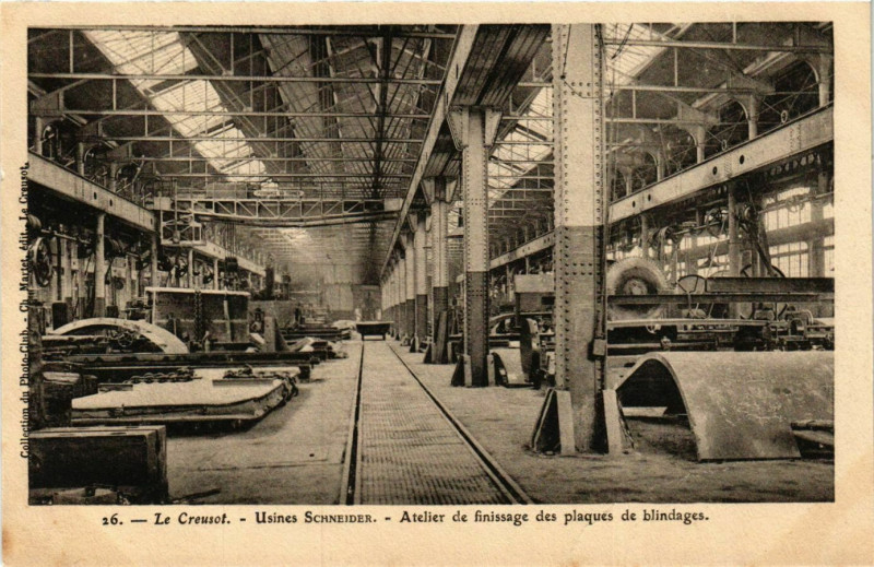 Carte postale ancienne Le Creusot Usines Schneider France au Creusot