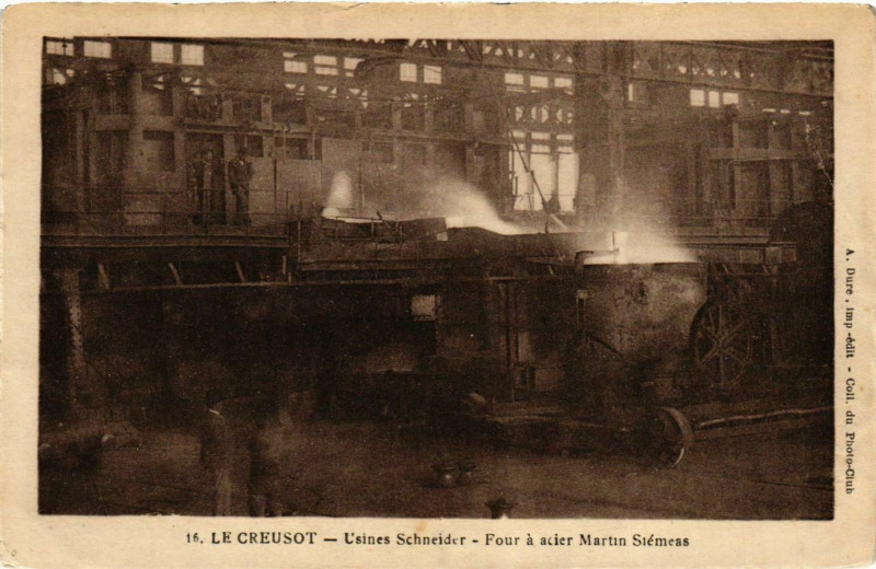 Carte postale ancienne Le Creusot Usines Schneider France au Creusot