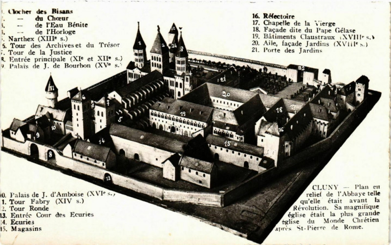 Carte postale ancienne Cluny France à Cluny