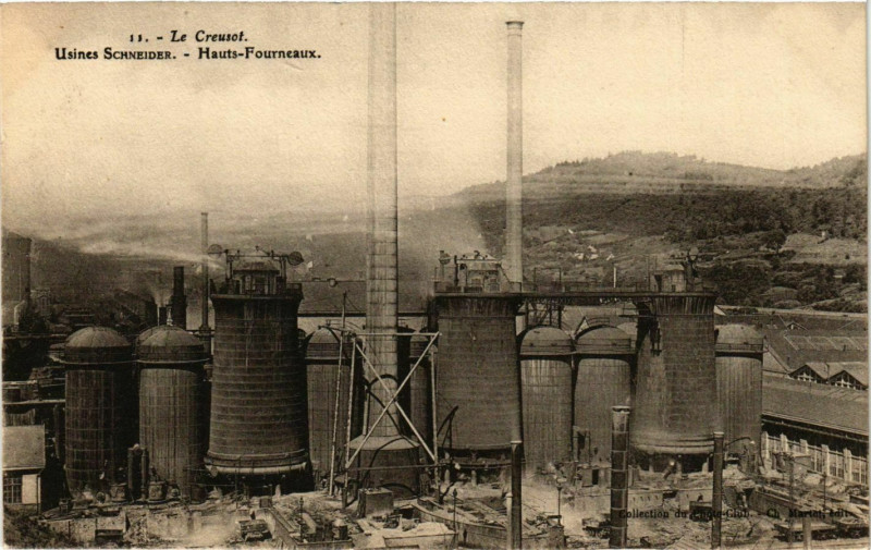 Carte postale ancienne Le Creusot Usines Schneider France au Creusot