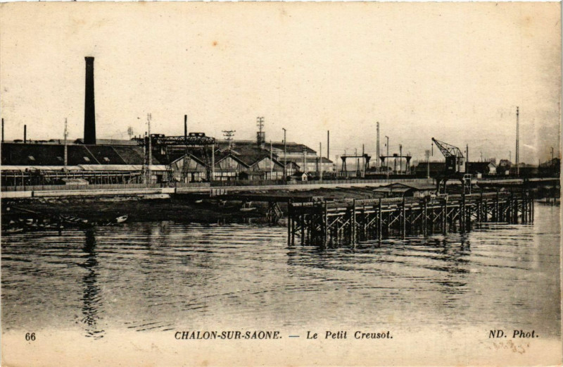 Carte postale ancienne Chalon sur Saone Le Petit Creusot France