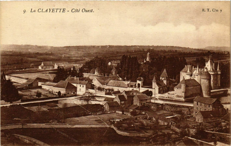 Carte postale ancienne La Clayette Cote Ouest France à La Clayette