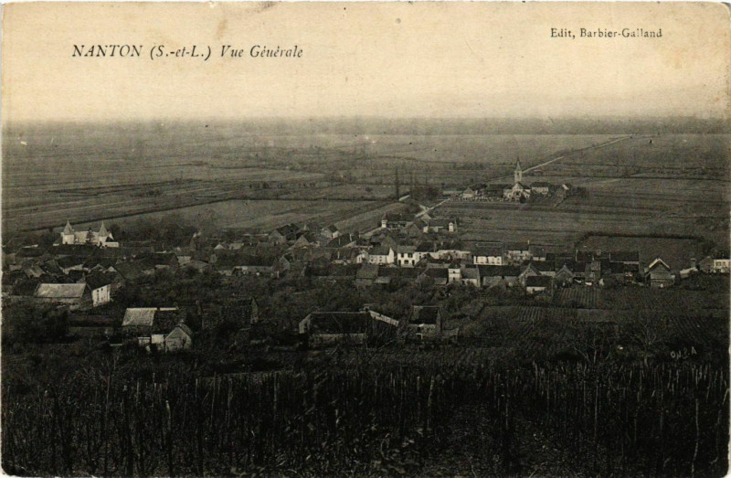Carte postale ancienne Nanton Vue Generale France à Nanton