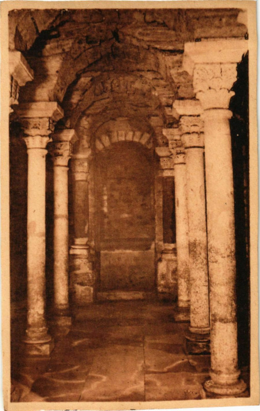 Carte postale ancienne Tournus Eglise St.Philibert France à Tournus
