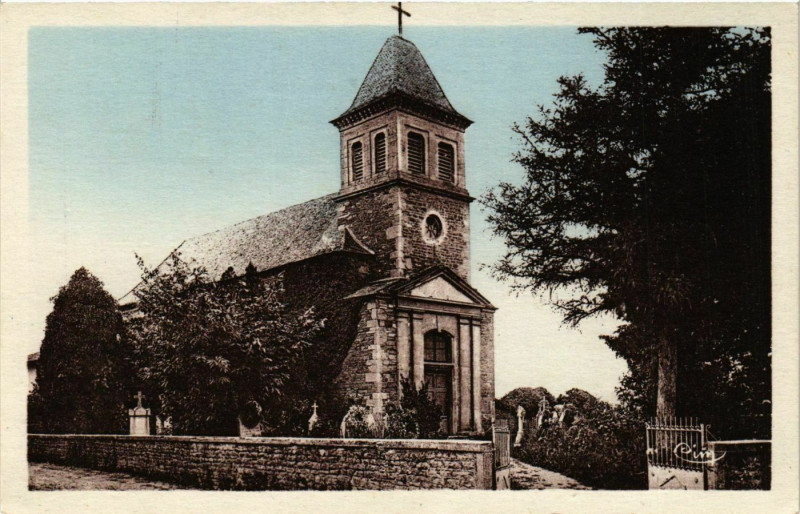 Carte postale ancienne Le Maconnais Illustre, Eglise de Senozan France à Senozan