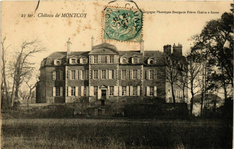 Carte postale ancienne Château de Montcoy à Montcoy