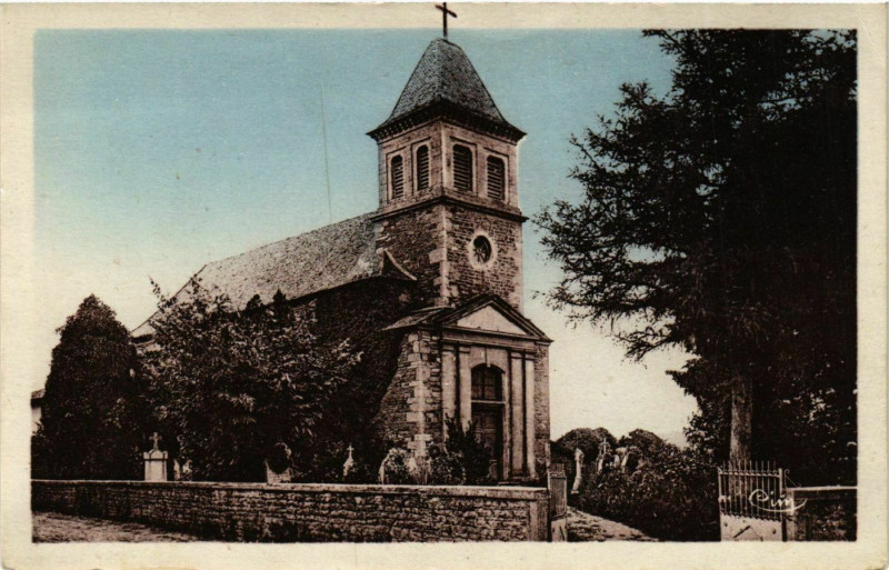 Carte postale ancienne Le Maconnais Illustre, Eglise de Senozan France à Senozan