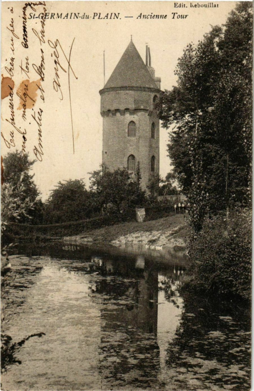 Carte postale ancienne St.Germain du Plain Ancienne Tour France