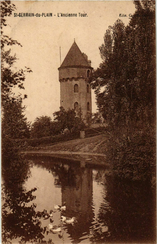 Carte postale ancienne St.Germain du Plain L'Ancienne Tour France