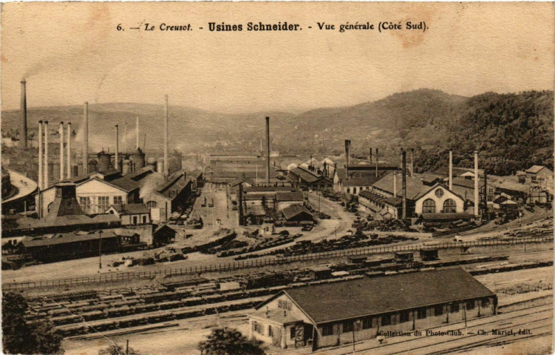 Carte postale ancienne Le Creusot Vue Generale France au Creusot