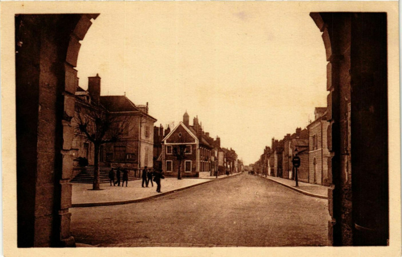 Carte postale ancienne Louhans Rue des Bordes France à Louhans