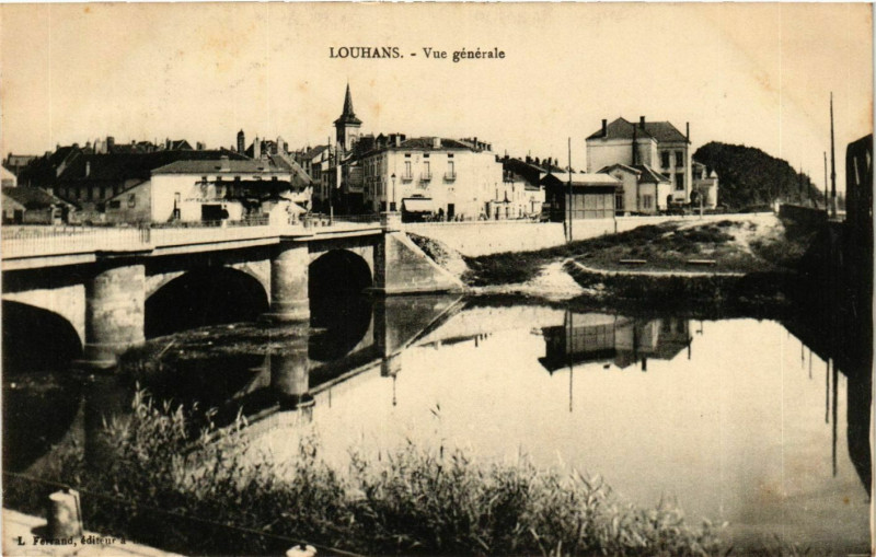 Carte postale ancienne Louhans Vue Generale France à Louhans