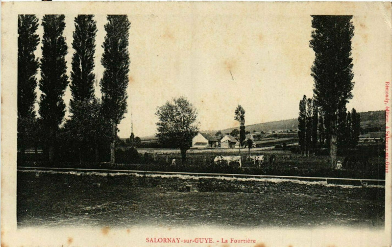 Carte postale ancienne Salornay-sur-Guye - La Fourtiere à Salornay-sur-Guye