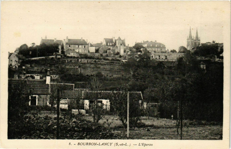 Carte postale ancienne Bourbon-Lancy - L'Eperon à Bourbon-Lancy
