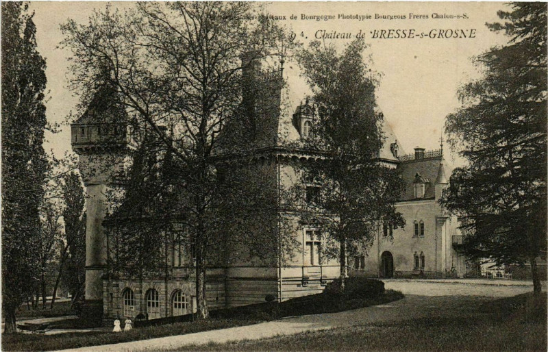 Carte postale ancienne Chateau de Bresse-s-Grosne à Château