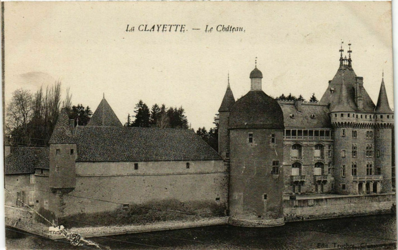 Carte postale ancienne La Clayette - Le Chateau à La Clayette