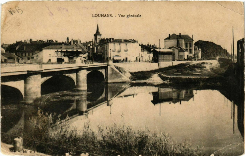 Carte postale ancienne Louhans - Vue générale à Louhans