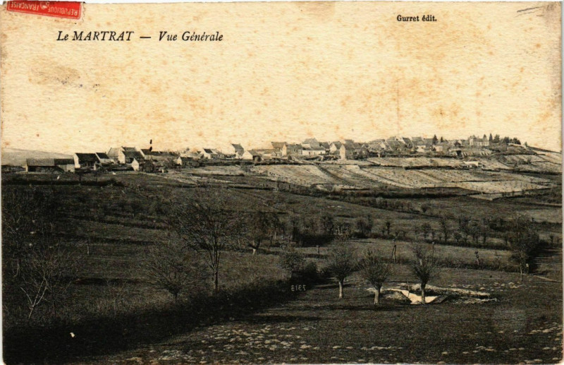Carte postale ancienne Le Martrat - Vue générale