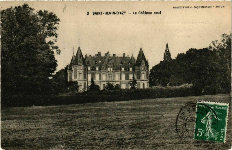 Carte postale ancienne Saint-Benin - d'Azy - Le Chateau neuf à Château