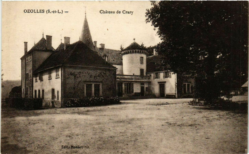 Carte postale ancienne Ozolles - Chateau de Crary à Ozolles