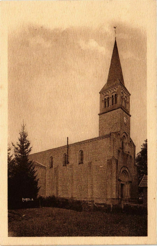 Carte postale ancienne Montret - L'Eglise à Montret