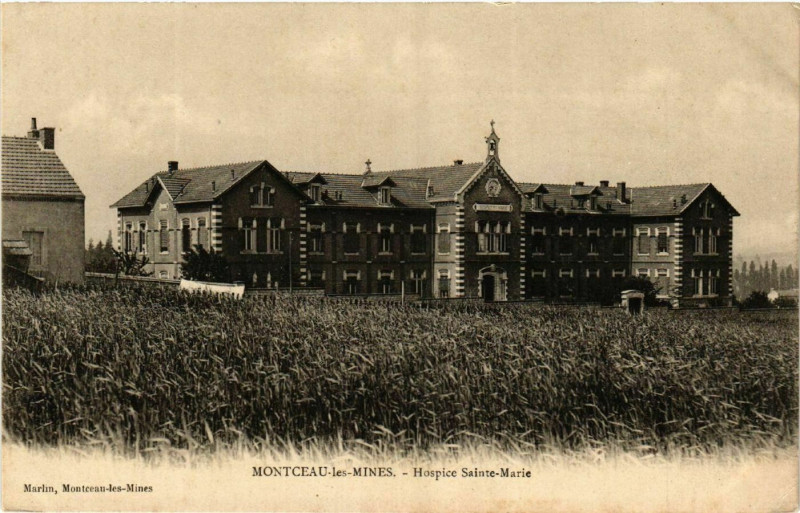 Carte postale ancienne Montceau-les-Mines - Hospice Sainte-Marie à Montceau-les-Mines