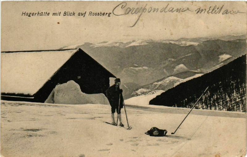 Carte postale ancienne Hagerhütte mit Blick auf Rossberg