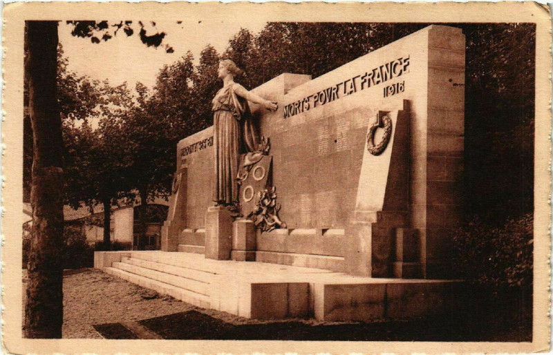 Carte postale ancienne Macon - Comite du Monument - Inauguration le 24 Juin 1923 à Mâcon