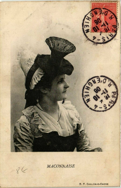 Carte postale ancienne Macon - MACONnaise à Mâcon